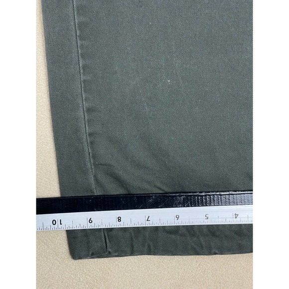 Cafdlcq Mens‎ 44 Cargo Pants Hi Rise Straight Leg Army Green Drawstring Waist - Picture 8 of 13